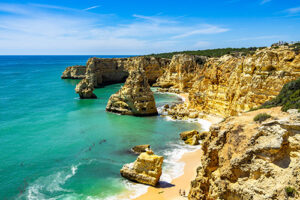 Algarve in the sunlight of portugal